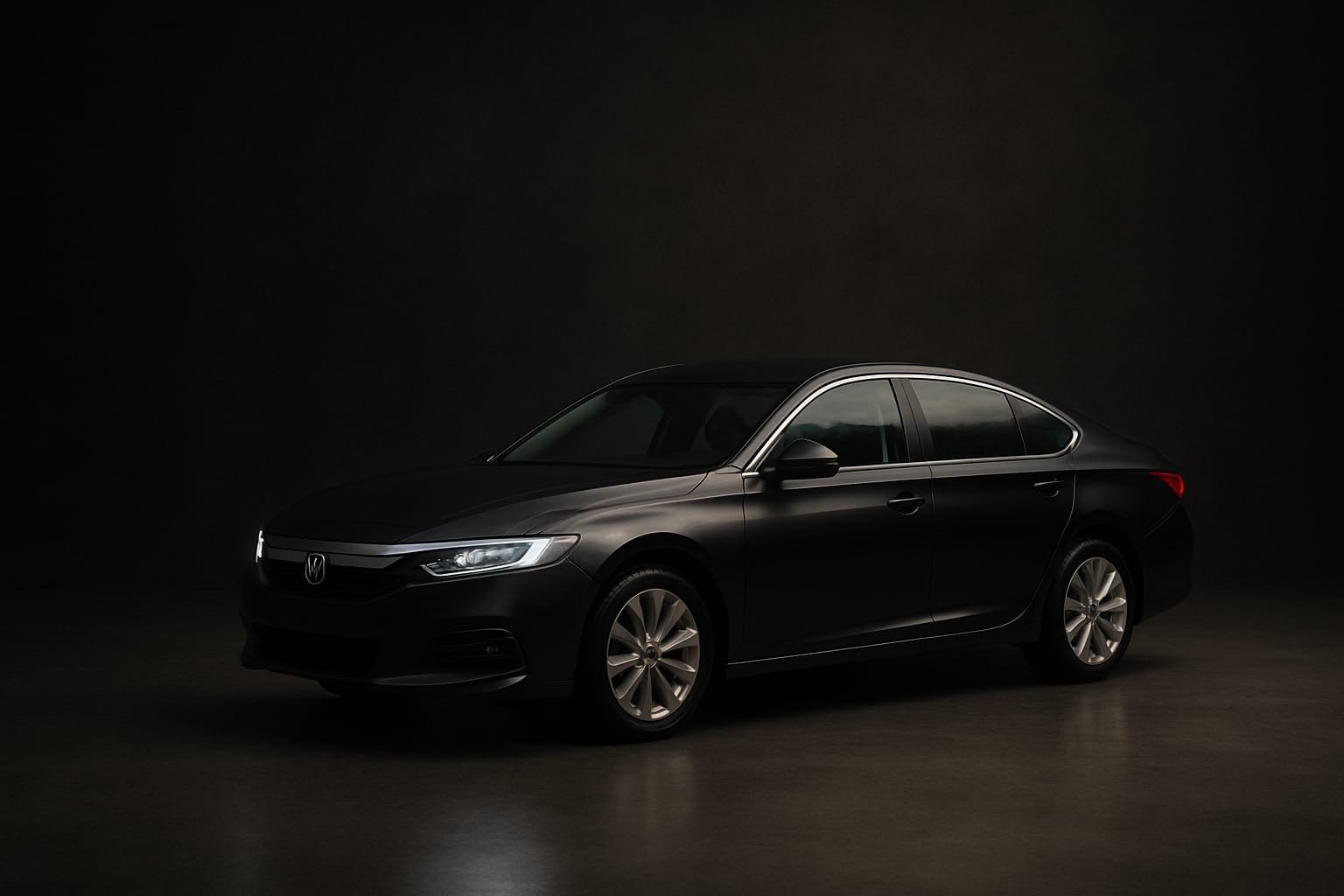 Carro sedan restaurado com brilho impecável